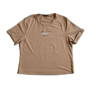 SHEIN Tan Tee Size XL